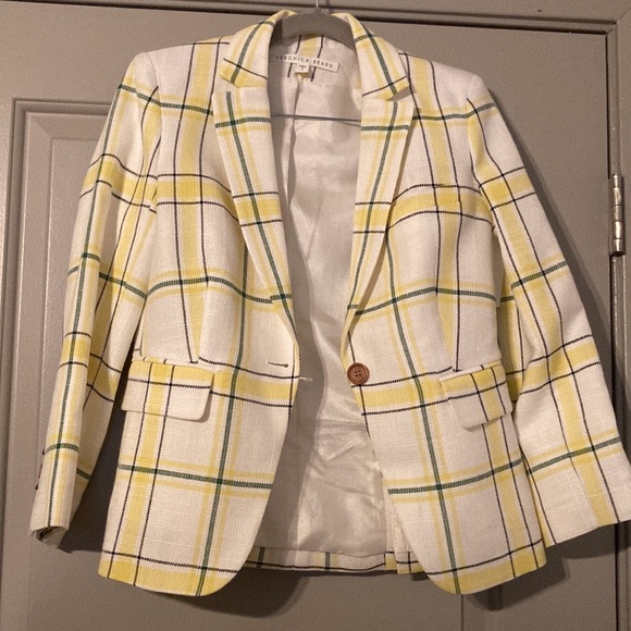 Veronica Beard Yellow Green Schoolboy Blazer| Sz 2 - Picture 3 of 12